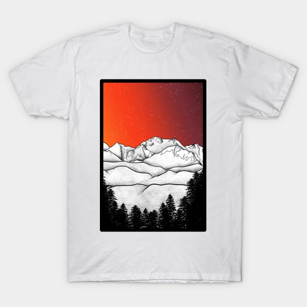 Kanchenjunga  Himalaya T-Shirt by mailboxdisco